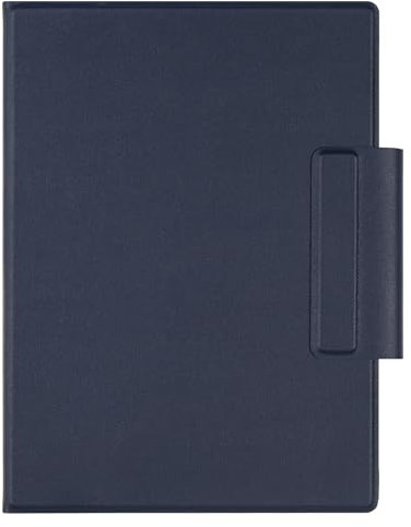 BOZHUORUI Étui magnétique pour liseuse Onyx Boox Tab Mini C 7,8 - Ultra fin et léger en similicuir PU avec fonction veille/réveil automatique (bleu foncé)