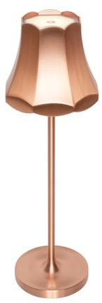 Qazqa - Retro Retro-Nachttischlampe | Tischleuchte I Tischlampe I Lampe I Leuchte Kupfer wiederaufladbar IP44 - Granny Dimmer I Dimmbar I Außenbeleuchtung - Aluminium Länglich - I LED