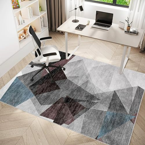 Bürostuhl Unterlage für Hartböden, Bodenschutzmatte Bürostuhl für Teppichböden, Schreibtischstuhl Unterlage für Laminat, Gaming Stuhlmatten für Teppich, Bürostuhl Matte für zu Hause 70 x 100 cm