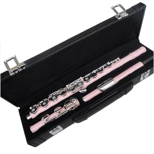 Flauto Per Principianti Flauto Traverso Aperto In Do A 16 Fori Con Coda In Si E Chiave In Mi In Alpacca Rosa
