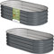 HOFGARTEN ® Hochbeet Metall 120x60x30 cm [2er Set] Hochbeete-Kit | Hochbeete für den Garten | Rostfrei, Min. 20 J. Haltbarkeit | Einfacher Aufbau, Modernes Design (Anthrazit, 30 cm Hoch)