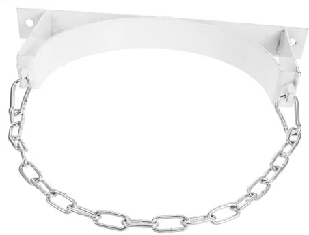 SOESFOUFU White Single Propane Cylinder Stand Wall Mount Gas Tank Bracket for Laboratory and School Gas Bottle Holder Wall-Mounted Support for Oxygen and Propane Tanks