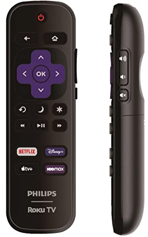 Replacement Original Remote Control for Philips Roku TVs Compatible with All 2023 2022 2021 Philips Roku Smart TVs【Not for Roku Stick and Roku Box】(Netflix, Disney+, Apple TV+, HBO Max)