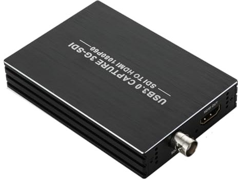 Jgzzmxuq USB3.0-Videoaufnahmekarte 3G-SDI HD 1080P 60HZ Videoaufnahmebox SDI-zu-Kompatibler Adapterkonverter