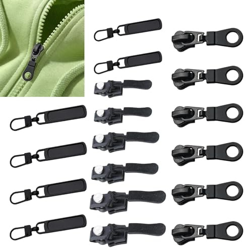 Kit di ricambio per cerniera, sostituzione chiusura lampo rotta, Kit di riparazione della cerniera, sostituzione della cerniera del cappotto rimovibile, testa della cerniera d