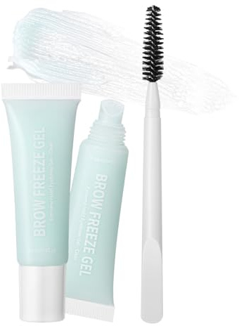 Makeup Augenbrauen Gel - Lang anhaltender Brauenkleber | 12 ml Lang Anhaltend Schnelltrocknend Natürlich Wasserdicht Gel mit Pinsel für Damen Party Hochzeit Mädchen Täglich Reise Festival Freizeit