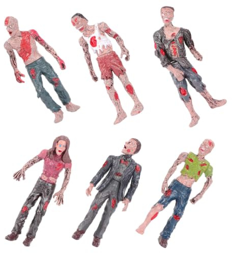 NOLITOY Modèle de Zombie en Plastique Articulé Réaliste, 1 Set | Décor de Fête Effrayant, Accessoire Truqué, Style Spooky et Aspect Réaliste
