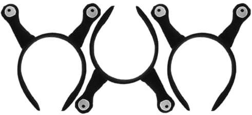 MUCKLILY 3 Stück-pack Niedliche Schnecken Haarreifen aus Gewebe mit Lustigen Schneckenfühlern Bequem für Hochzeiten und Events Auffällig und Spaßig im Cosplay Kostüm