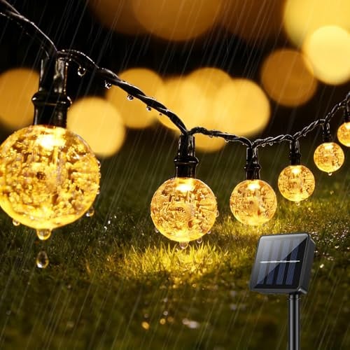 Suright Lichterkette Außen Solar, 8M 30 LED Solar Lichterkette Outdoor