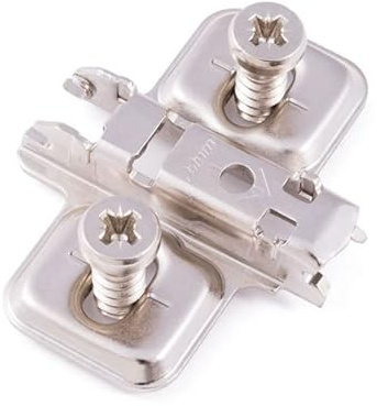 Blum 173L8100 Clip Top One Piece Wing Mounting Plate with Pre-Mounted Metal Screws
