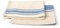 LinenMe Set mit 2 Geschirrtuch Leinen 100%, 45x66 cm Provence - Leinentuch mit Aufhänger - Geschirrtücher & Küchentücher in Natur/Blau gestreift, Hergestellt in Litauen
