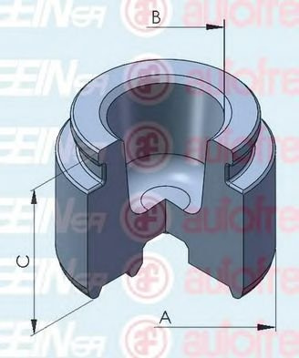 AUTOFREN SEINSA D025271 Bremssattel-Kolben 40mm Stahl