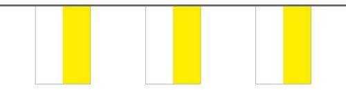 Fahnenkette Kirchenflagge gelb/weiß 6 m Fahne Flagge Flaggenkette