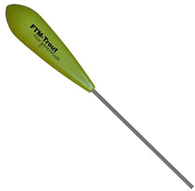 FTM Bombarde Floating Fluo Yellow - Bombarde zum Forellenangeln, Sbirolino zum Angeln auf Forellen, Sbirulino für Forelle, Bombarda, Gewicht:40g