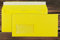 Gelbe Elco Color Briefumschläge mit Fenster (lasertauglich) / 114 x 229 mm (DL) / mit Abziehstreifen/haftklebend / 250 Stück
