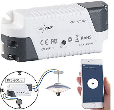 revolt Funkempfänger: Funk-Empfänger KFS-200.rc, komp. zu Siri, Alexa & Google Assistant (Fernschalter, Funkempfänger Rolladen, Zeitschaltuhr)