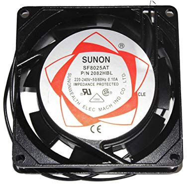 zyvpee 80 x 80 x 25 mm SF8025AT 2082HBL Roulement à billes 220 ~ 240 V 0,1 A 50/60 Hz Ventilateur AC 8 cm 2082HSL