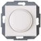 Kopp ATHENIS Druck-Wechselschalter-Dimmer mit Drehknopf - Rein-Weiß - Dimmbarer Lichtschalter für Lampen, LED & Trafos - 20-25W RL & 3-35W LED - Phasenanschnittsdimmer mit Softrastung
