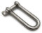 1 Stk. Edelstahl Schäkel lange Form ø 5 mm, V4A A4 AISI 316 Niro Rostfrei Rundschäkel D-Schäkel Drahtseil Verbinder mit Augenbolzen INOX Stainless Steel [Größe Wählbar 4 5 6 8 10 12 mm] (5mm,1x)