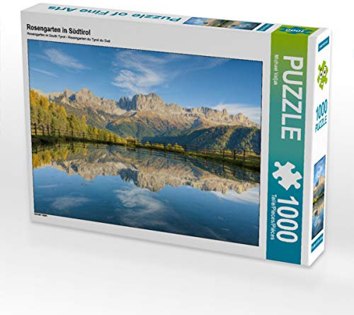 CALVENDO Puzzle Rosengarten in Südtirol 1000 Teile Puzzle quer | Lege-Größe cm Foto-Puzzle für glückliche Stunden