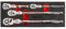 ARES 42040-4-Piece 72-Tooth Flex Head Ratchet Set - Premium Chrome Vanadium Steel Construction & Chrome Plated Finish - 72-Tooth Quick Release Reversible Design with 5 Degree Swing