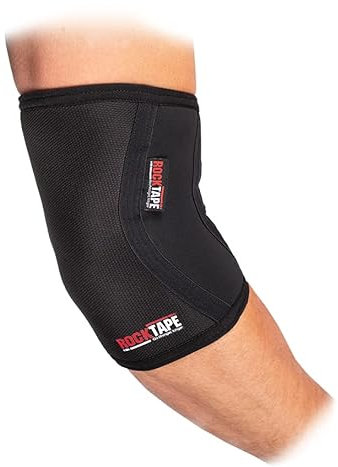 RockTape Ellenbogen Assassins, Workout, Ellenbogenbandage, Neopren, Haltbarkeit und Komfort, Schwarz, XL, 2 Stück