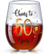 Copa de Vino sin Tallo de 50 Cumpleaños, Regalo de Copa de Vino de Cheers to 50 Years para Hombres Mujeres Decoraciones de Fiesta de Aniversario Boda 50 Cumpleaños, 17 oz sin Tallo