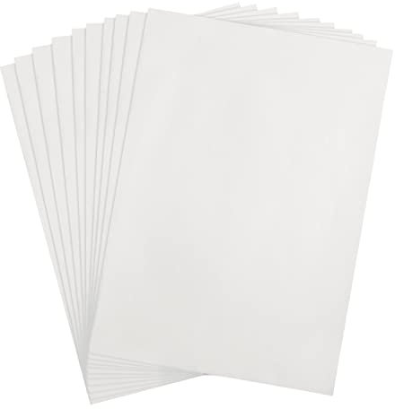10 Blatt DIN A4 Wasserlösliches Papier zum Basteln, Bastelpapier