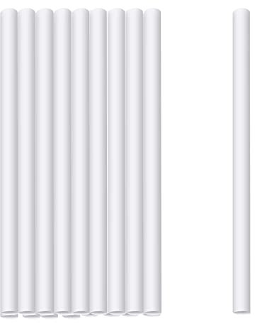 Karjiaja 16 PCS White Cake Dowel Rods Easy Cut Plastic Cake Stand Sticks Cake Support Dowels Cake Support Rods Cake Dowel Straws Cake Stacking Dowels Cake Rods For Tiered Cake Stacking