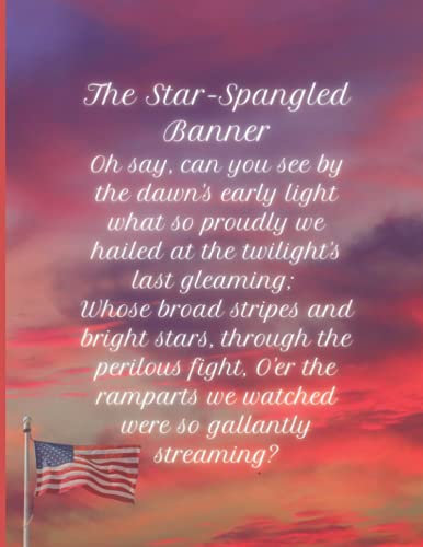 The Star Spangled Banner: Composition Notebook with the U.S. National Anthem
