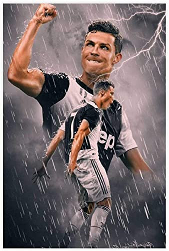 DIY 5d Diamant Malerei Kristall Strass Painting Sport Fußballspieler Cristiano Ronaldo Bild Stickerei Bilder Kunst Handwerk FüR Erwachsene Und Kinder 15.7x19.7(40x50cm) Kein Rahmen