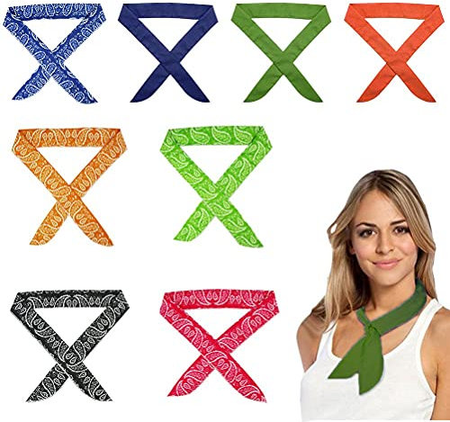 FRLUYNG Cooling Towel 8 Stück Ice Cooling Schal Kühlendes Halstuch Kühltuch Baumwoll-Schal für Männer und Frauen Laufen Trekking Reise und Yoga
