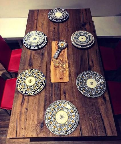 Service à assiettes en céramique 18 pièces - Fabriqué en Italie.