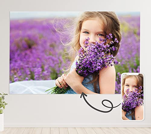timalo® Eigenes Foto als Premium Poster drucken lassen | individueller Fotodruck als Wandbild | Bild hochladen und Dekoration Banner selbst gestalten | 610x1000mm