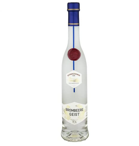 Obstgeist Brombeere 0.5l (40% Vol) - Geist aus reifen Brombeeren | Brombeergeist 500ml | Schwechower Brennerei (1229)