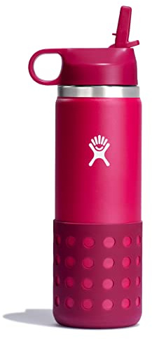 Hydro Flask Kinder-Strohkappe mit breiter Öffnung, Pfingstrose, 590 ml