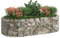 Keketa Gabbione con Letto Rialzato in Ferro Zincato Gabbione Pietra Cestino Fioriera Gabbione Grande Fioriera Gabbione per Piante 200x100x50 cm