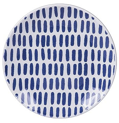 Table Passion - Assiette à dessert Santiago bleu 21 cm (lot de 6)