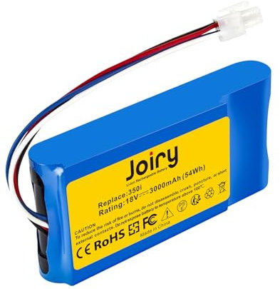 Joiry 18V 3000mAh Li-ion Akku kompatibel mit Yard Force Amiro 350, 400, 350i, 400i Rasenmäher Rasenroboter