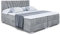 ALTDECOR Boxspringbett mit Matratze und Lattenrost, Boxbett, Topper, Polsterbett mit Bettkasten, Bett mit Stauraum H3-Matratze, Doppelbett, Springboxbett - ERNINA - 180x200 - Grau Samt