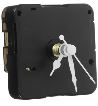 OSALADI Stummes Uhrwerk Für Wanduhr Uhrwerk Für Wanduhr Funk Ersatzset Mit Uhrzeiger Klein -Mechanismus-Bausatz Für DIY-Uhren Reparatur Und Austausch Weiß 3.50X0.60X0.60 cm