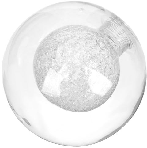 UPKOCH Abat-Jour Globe De Remplacement Abat-Jour Globe En Verre De 100 Mm Éclairage Transparent Lampadaire Globe G9 Douille Ronde Couvercle De Lampe Pour Appliques Murales Lustre