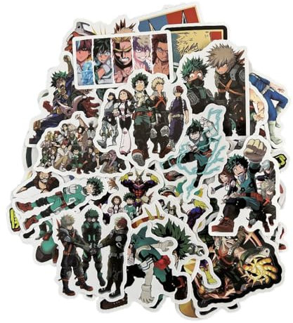 Anime My Mha Hero Academia Cosplay Aufkleber 50pcs
