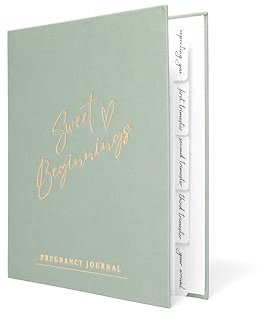 Journal de grossesse Livre de souvenirs pour nouvelle maman - Cadeau de grossesse indispensable en lin