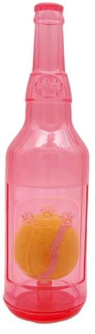 LQQDREX Crunch Play Bottle Toy for Dogs - Interactive Chew Toy, Water Bottle Cruncher, Plastic Dog Toy