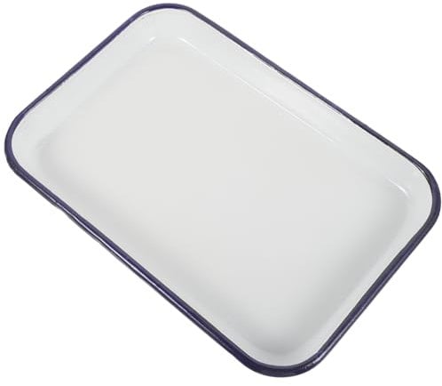OFFSCH Plat De Cuisson En Émail Lisse Plat À Rôtir De Cuisine Moules À En Aluminium Émaillé Faciles À Nettoyer