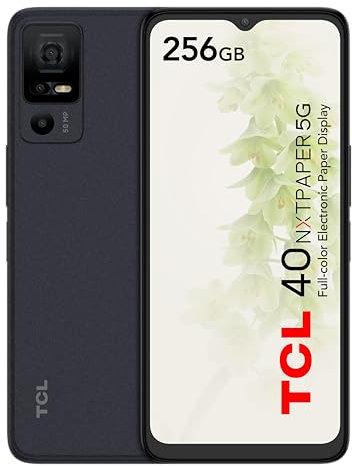 TCL 40 NXTPAPER 5G Smartphone, 5G, 6.6 inch, Higher Eye Comfort (Display 90Hz, 12GB (6+6) - 256GB, Expandable MicroSD, Dual SIM, 50MP Camera, 5000mAh Battery, Android 13.) Startlight (Renewed)