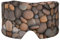 Masque cache-oreilles et yeux imprimé galets sur la plage – Méditation et voyage – Respirant, réglable et couverture complète