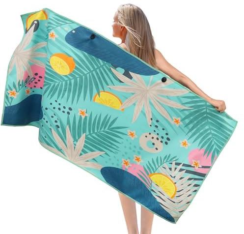 Serviette de sauna 90 x 180 cm, serviette de bain en coton de qualité supérieure, grande serviette compacte et à séchage rapide, sauna pour la plage, le camping, la natation, la salle de bain, les
