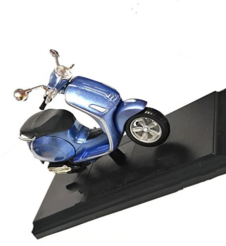 HFJFDQ Maßstab 1:18 Blau Roller Legierung Modell Motorrad Modell Urlaub Sammeln Ornament Junge Geschenke Für Piaggio Für V&espa Primavera 150